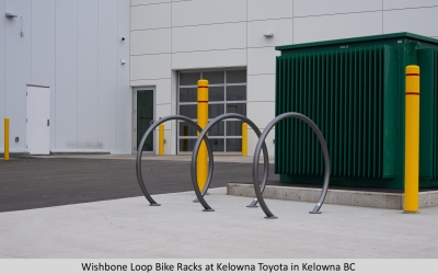Wishbone Loop Bike Racks at Kelowna Toyota in Kelowna BC